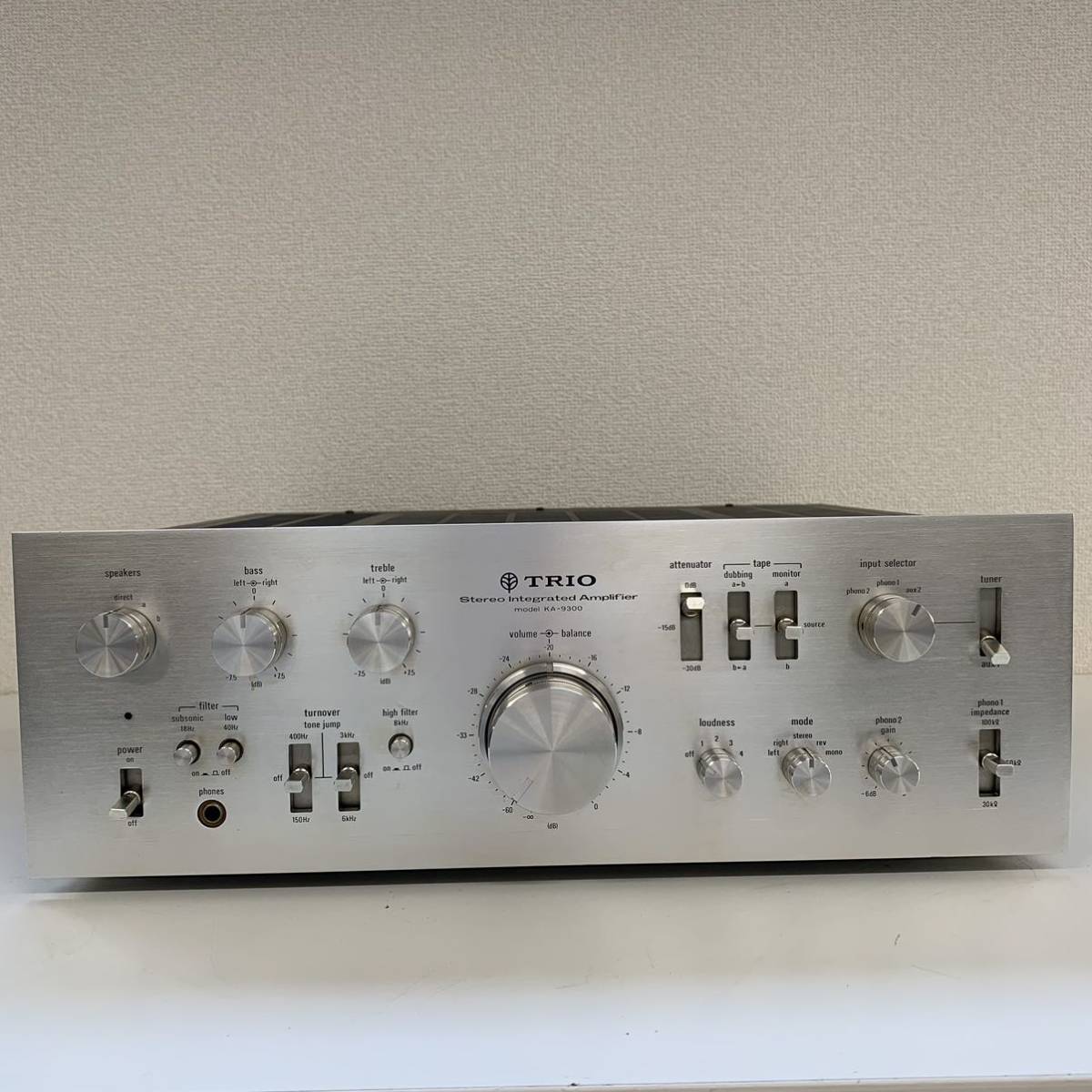 (Hd2 On) TRIO KA-9300 Stereo Integrated Amplifier アンプ プリメインアンプ 現状品 通電可 音出し可 オーディオ (BST47)