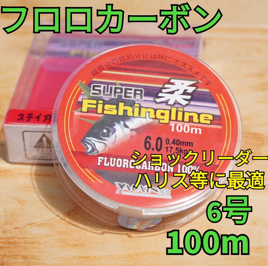 日本未発売 フロロカーボンフィッシングライン100m 8.0号 1個 釣糸 道糸