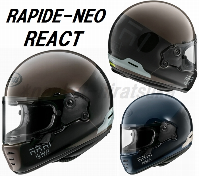 Lサイズ□Arai RAPIDE-NEO REACT ナイトブルー 人気のコラボレーション