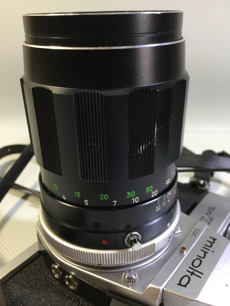 S910☆minolta ミノルタ SRT 101 カメラ 一眼レフ フィルムカメラ レンズ/ROKKOR-QD/f=135mm/1:3.5_画像8
