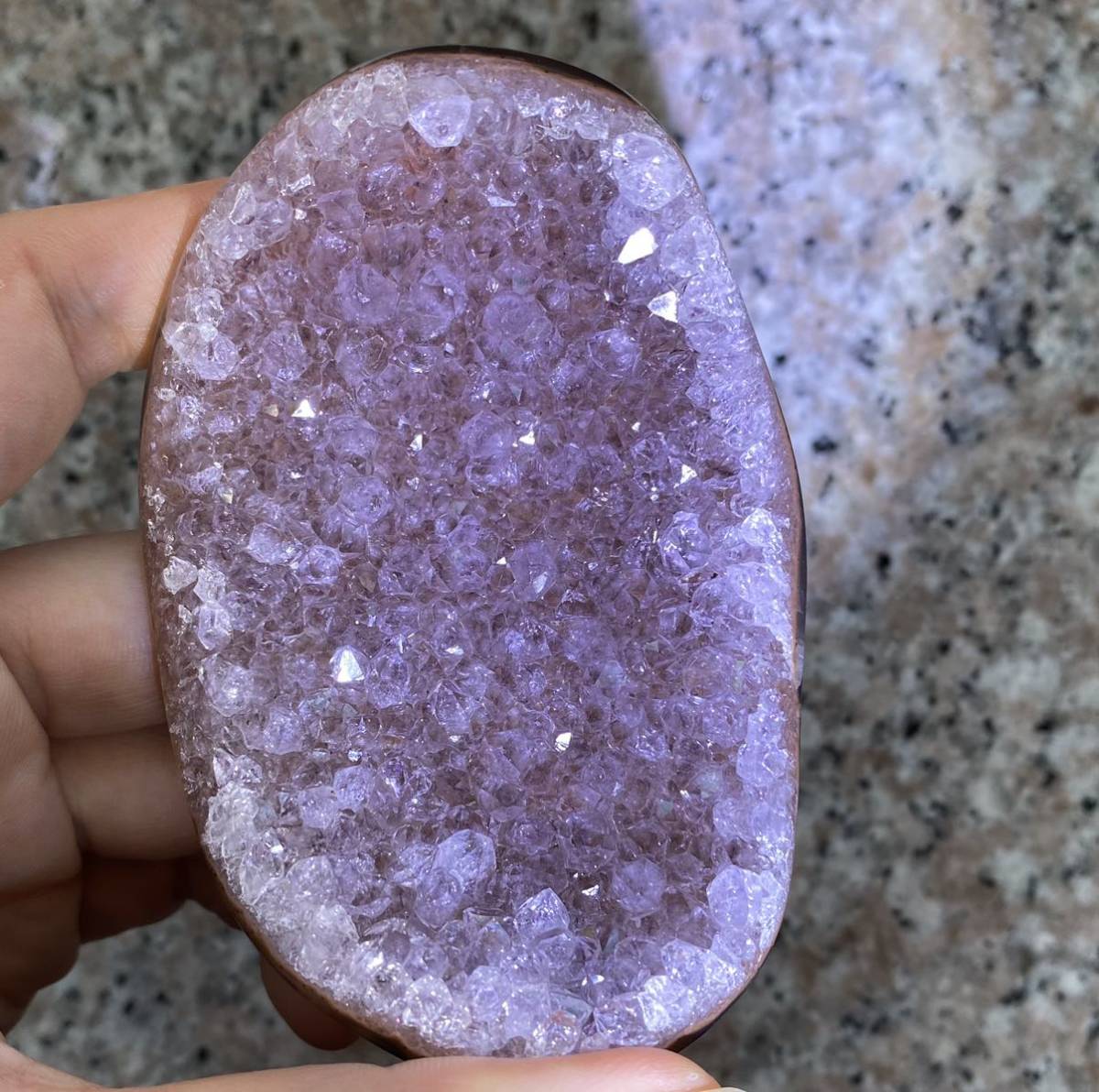 注目のブランド アメジスト クラスター 紫水晶 原石 瑪瑙母岩 高品質