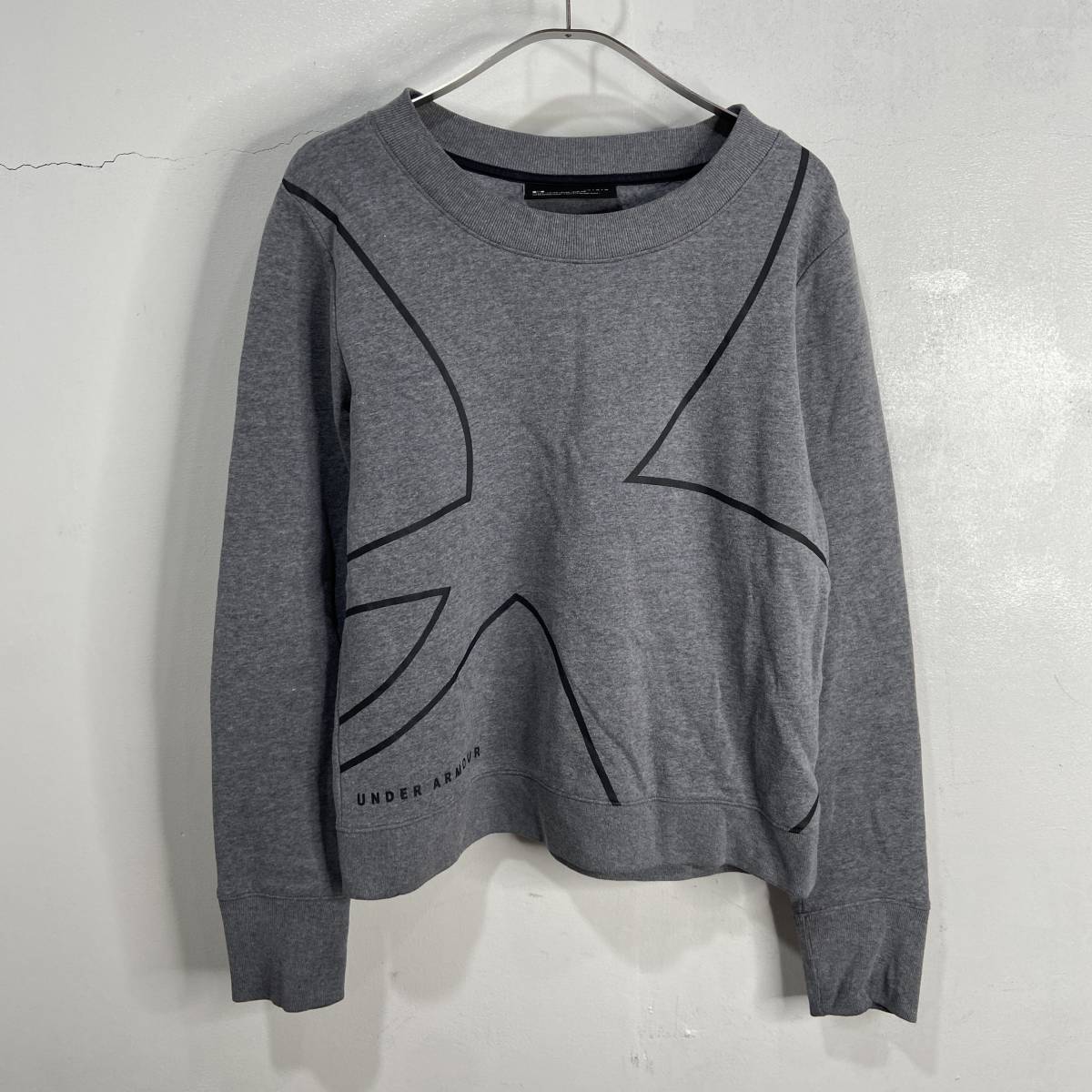 ☆送料無料☆アンダーアーマー☆UNDER ARMOUR☆ルーズフィットスウェット☆グレー☆里起毛☆L☆c２３