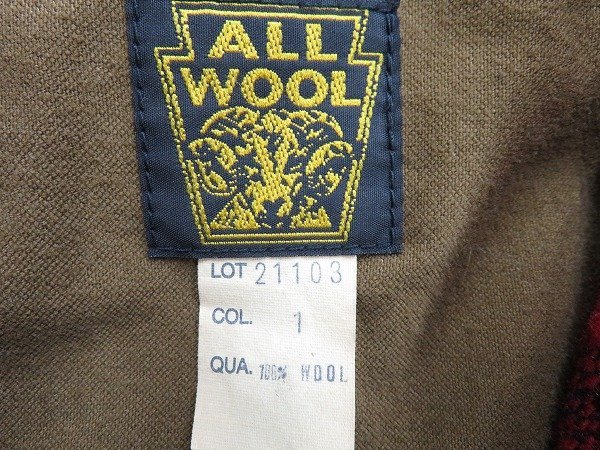 3J1554/CUSHMAN wool Mackie no coat Cushman 