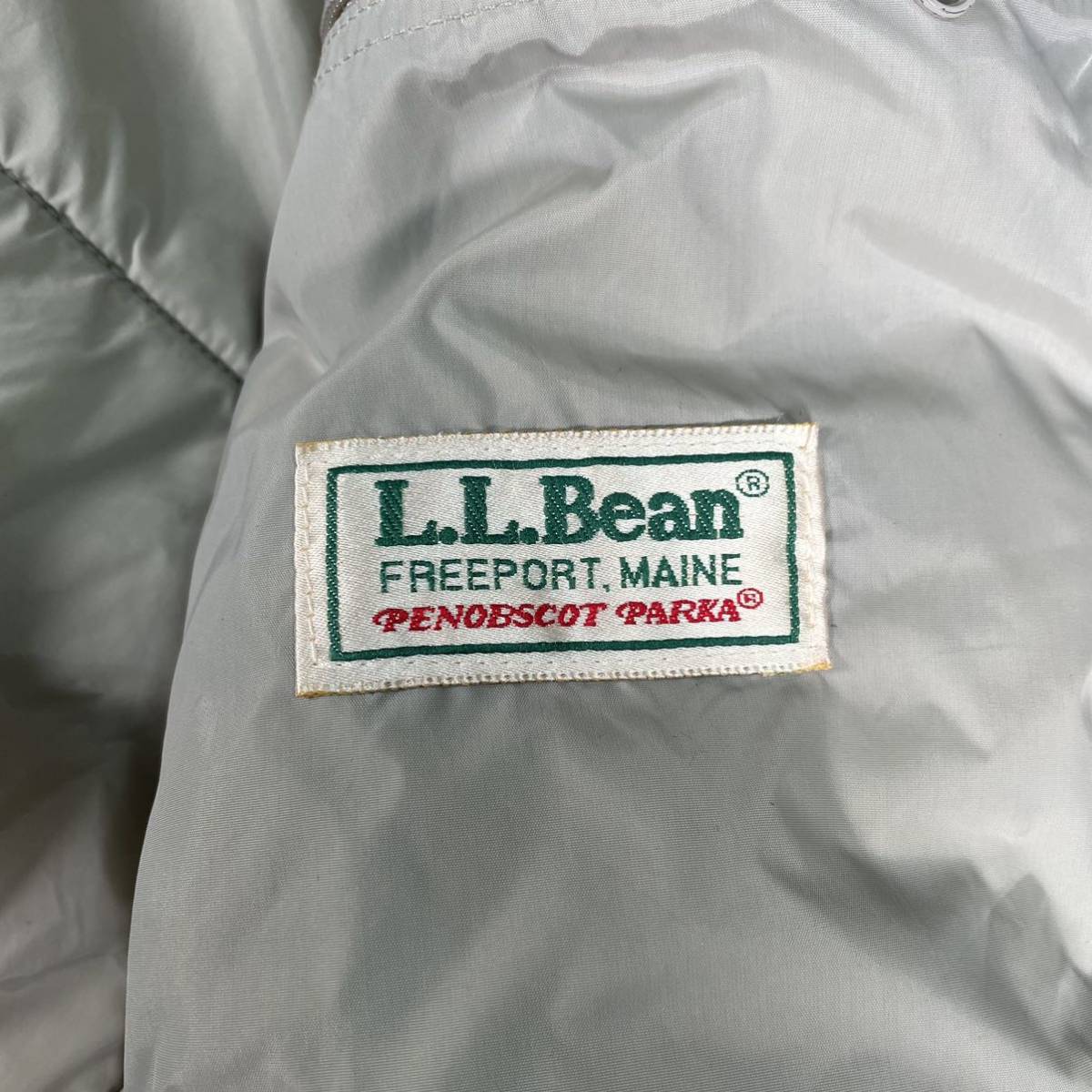 名作 80s〜90s USA製L.L.Bean エルエルビーン PENOBSCOT PARKA ペノブスコットパーカ メンズ M ネイビー シンサレート ジャケット ブルゾンの画像6