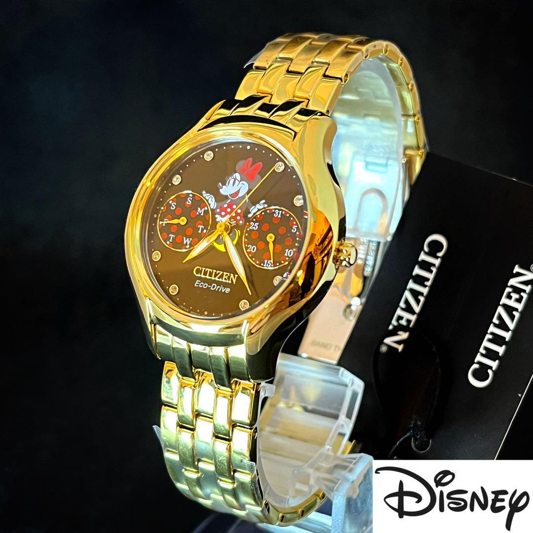 【Disney】ミニーマウス/CITIZEN/シチズン/レディース腕時計/激レア/プレゼントに/女性用/ディズニー/ゴールド色/かわいい/お洒落/希少_画像2