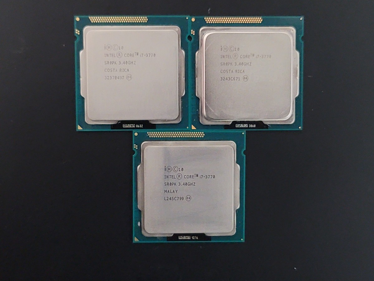 できません】 3個セット Intel Core i7-3770 3.4GHz 最大3.9GHz 起動確認済 りがとうご - cukurovabasketbol.com