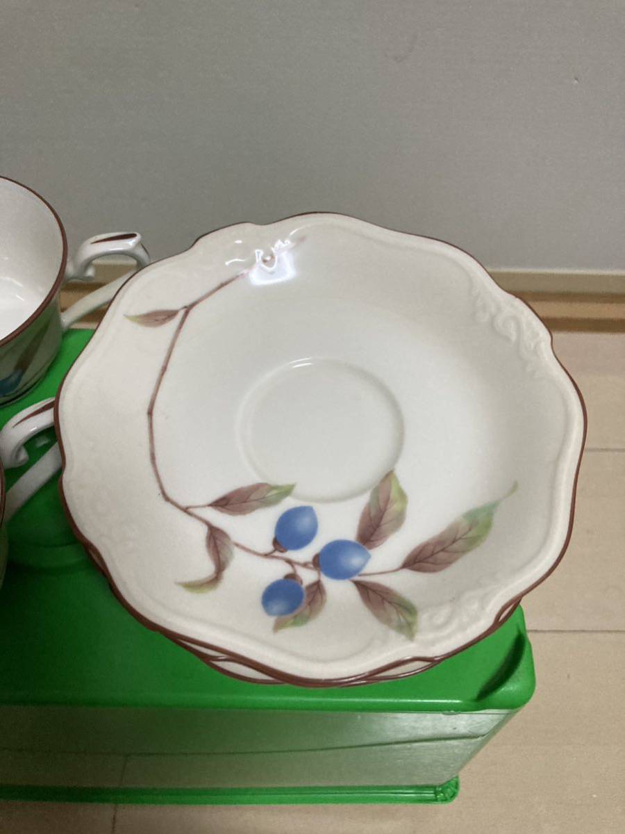 Noritake ノリタケ Ivory China アイボリーチャイナ カップ＆ソーサーセット 希少 昭和レトロ_画像3