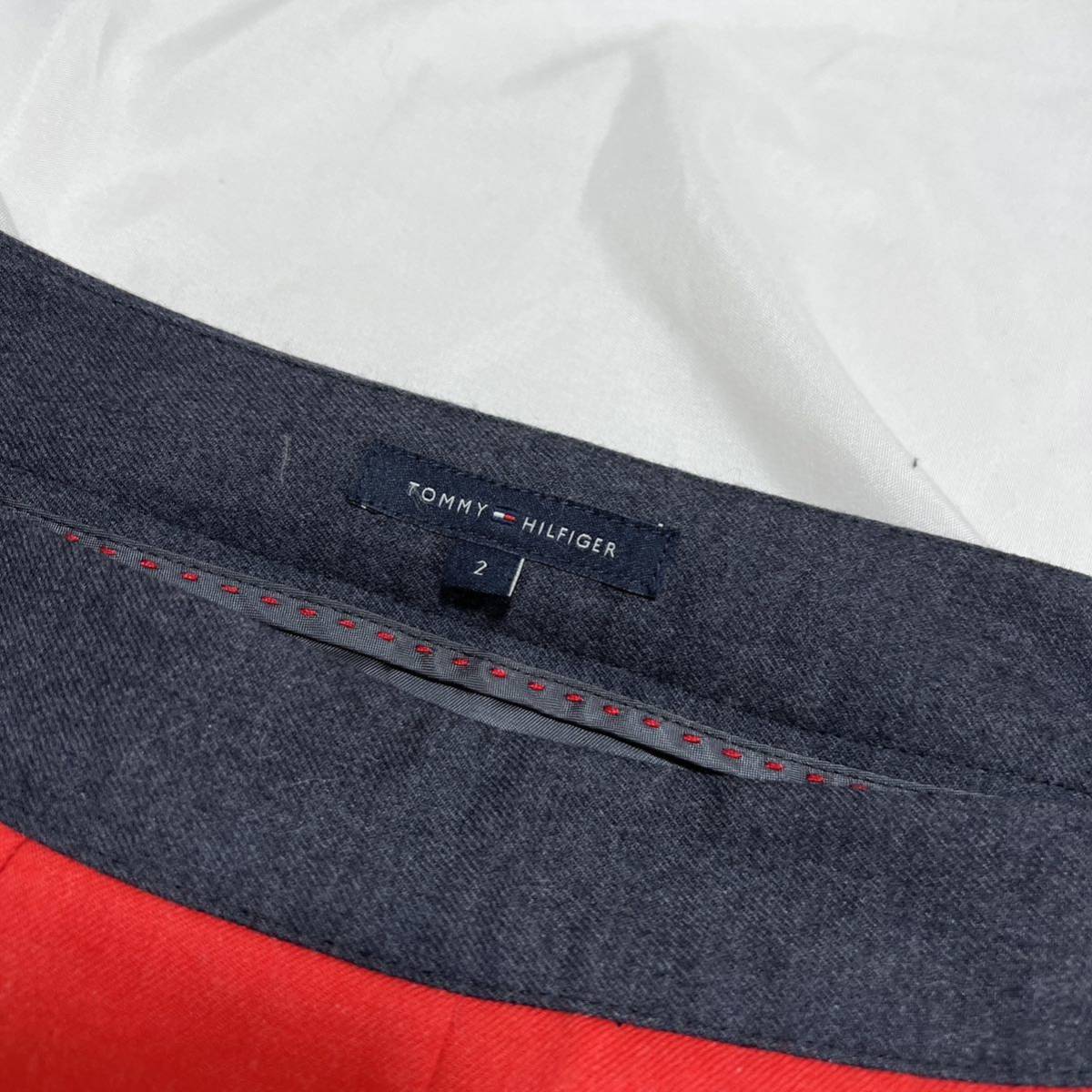 TOMMY HILFIGER Tommy Hilfiger flair юбка колени длина юбка плиссировать обработка окантовка шерсть casual низ женский 