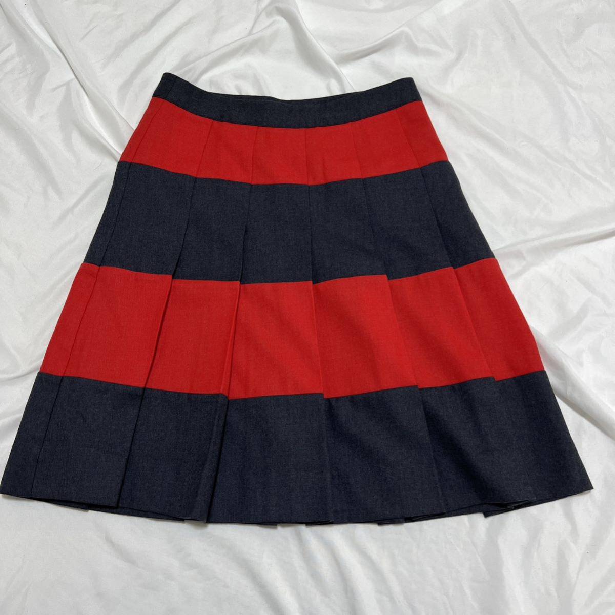 TOMMY HILFIGER Tommy Hilfiger flair юбка колени длина юбка плиссировать обработка окантовка шерсть casual низ женский 