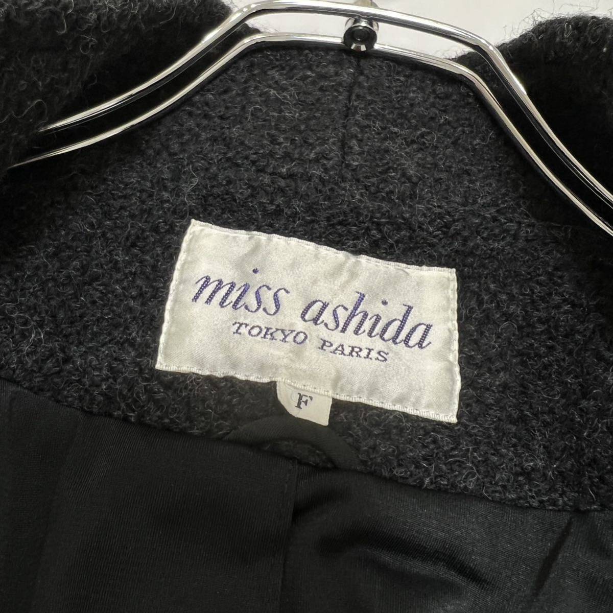 miss ashida ミスアシダ　 ロングコート　ウールコート ストレッチニット　スタンドカラー アウター　ジャケット 芦田多恵　TAE ASHIDA