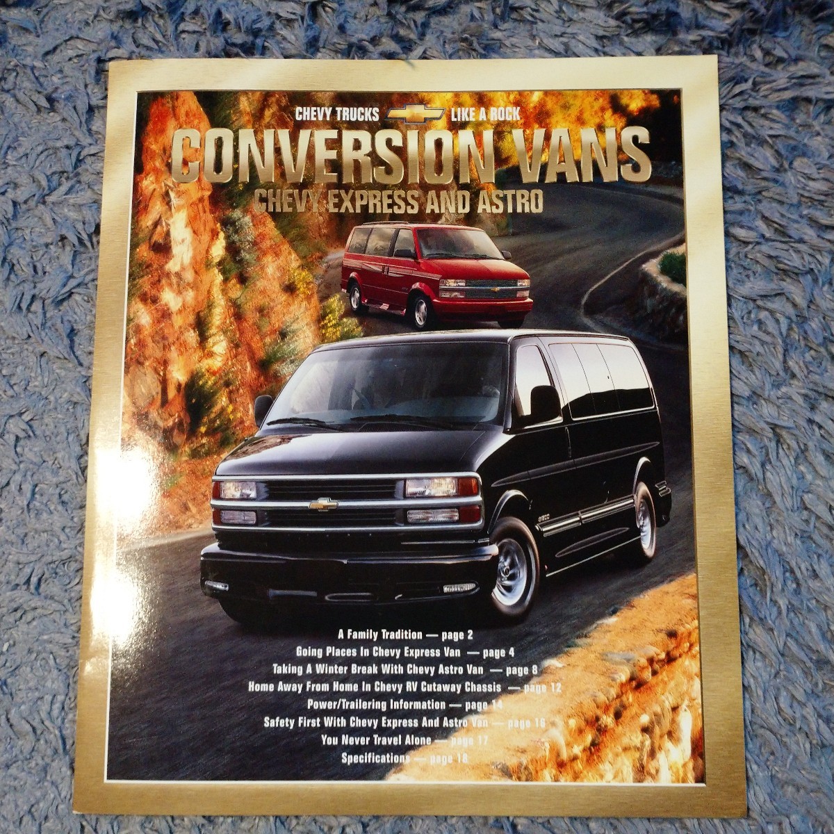  Chevrolet conversion van Chevy Express Astro Chevy RV 2001 year of model 21 page book@ country catalog not yet read goods rare out of print 