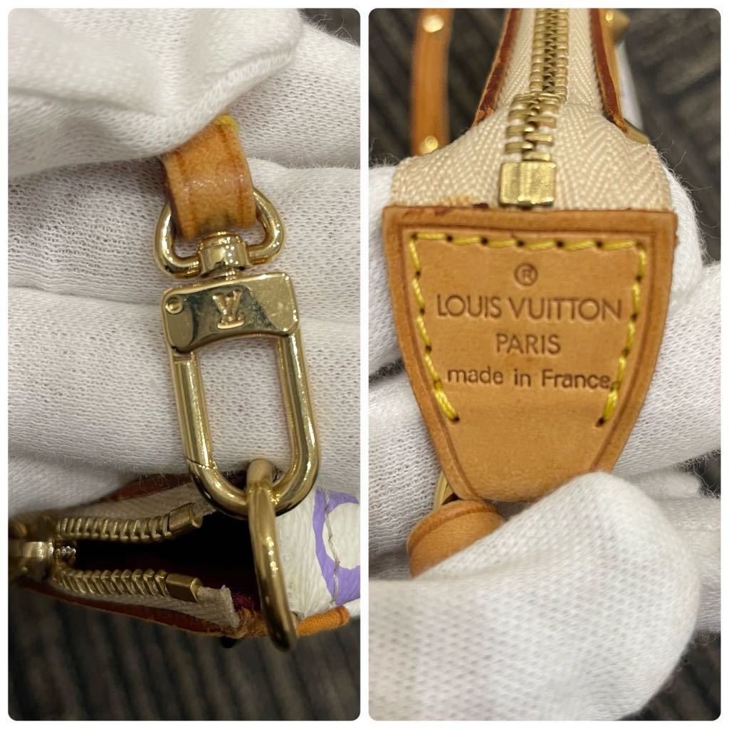 1円〜★極美品LOUIS VUITTON ルイヴィトン モノグラム マルチカラー ポシェット アクセソワール アクセサリーポーチ ハンドバッグ M92649