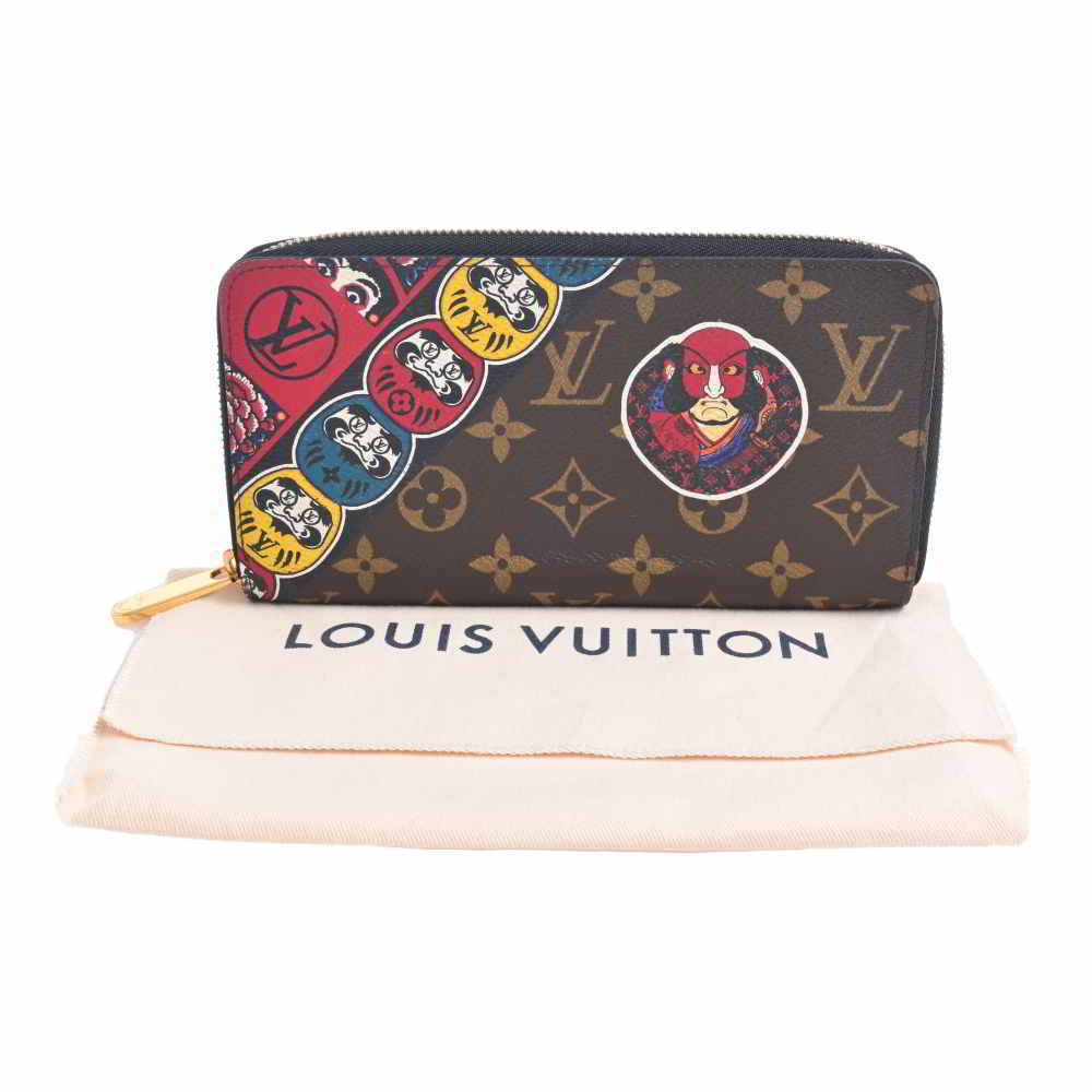LOUIS VUITTON ルイヴィトン モノグラム 歌舞伎 ラウンドファスナー 長
