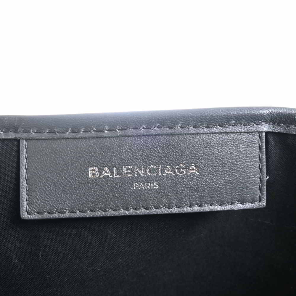 Balenciaga バレンシアガ レザー ネイビーカバS トートバッグ