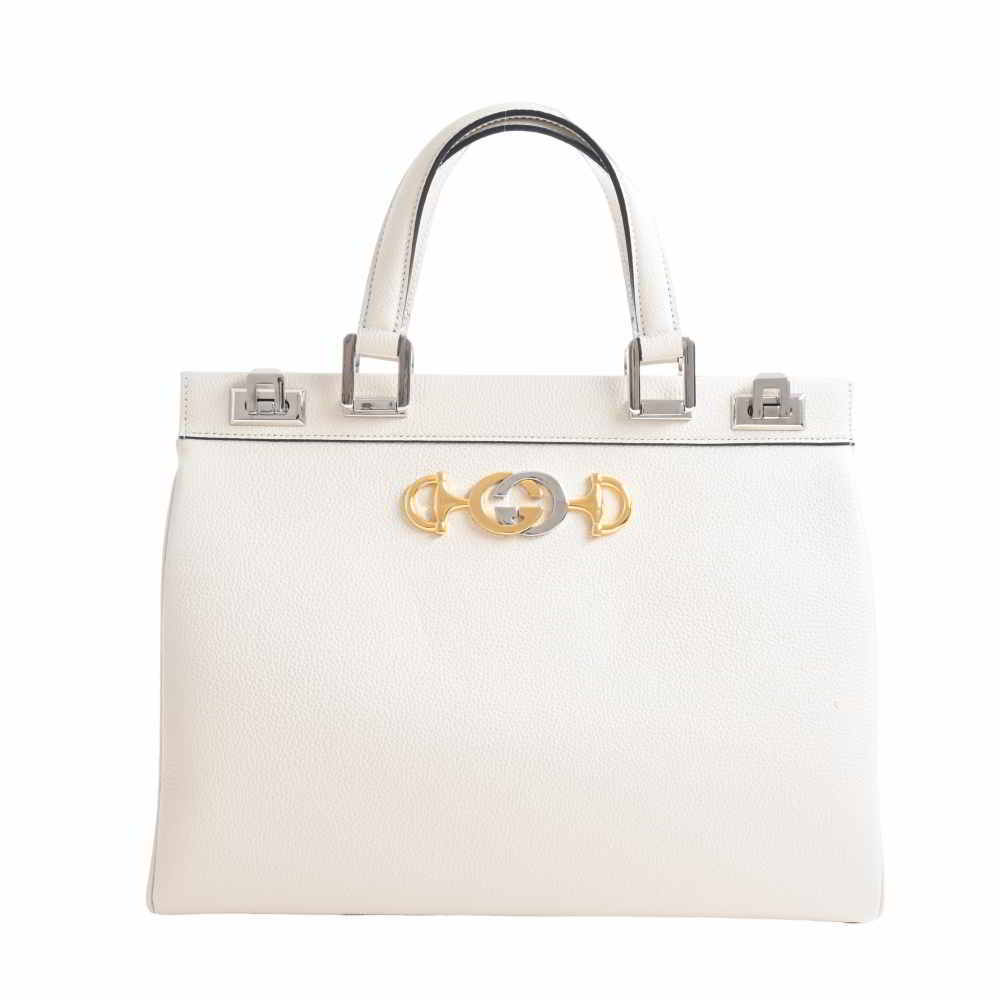 Gucci グッチ レザー ズゥミ ミディアム トップハンドル 2WAY