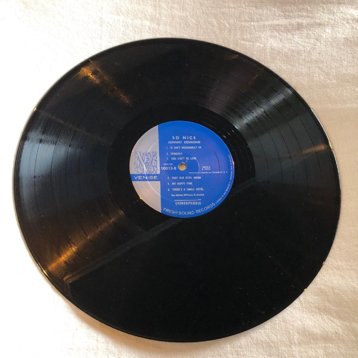 Johnny Desmond / So Nice! LP Venise ・FRESH SOUND RECORDS_画像6