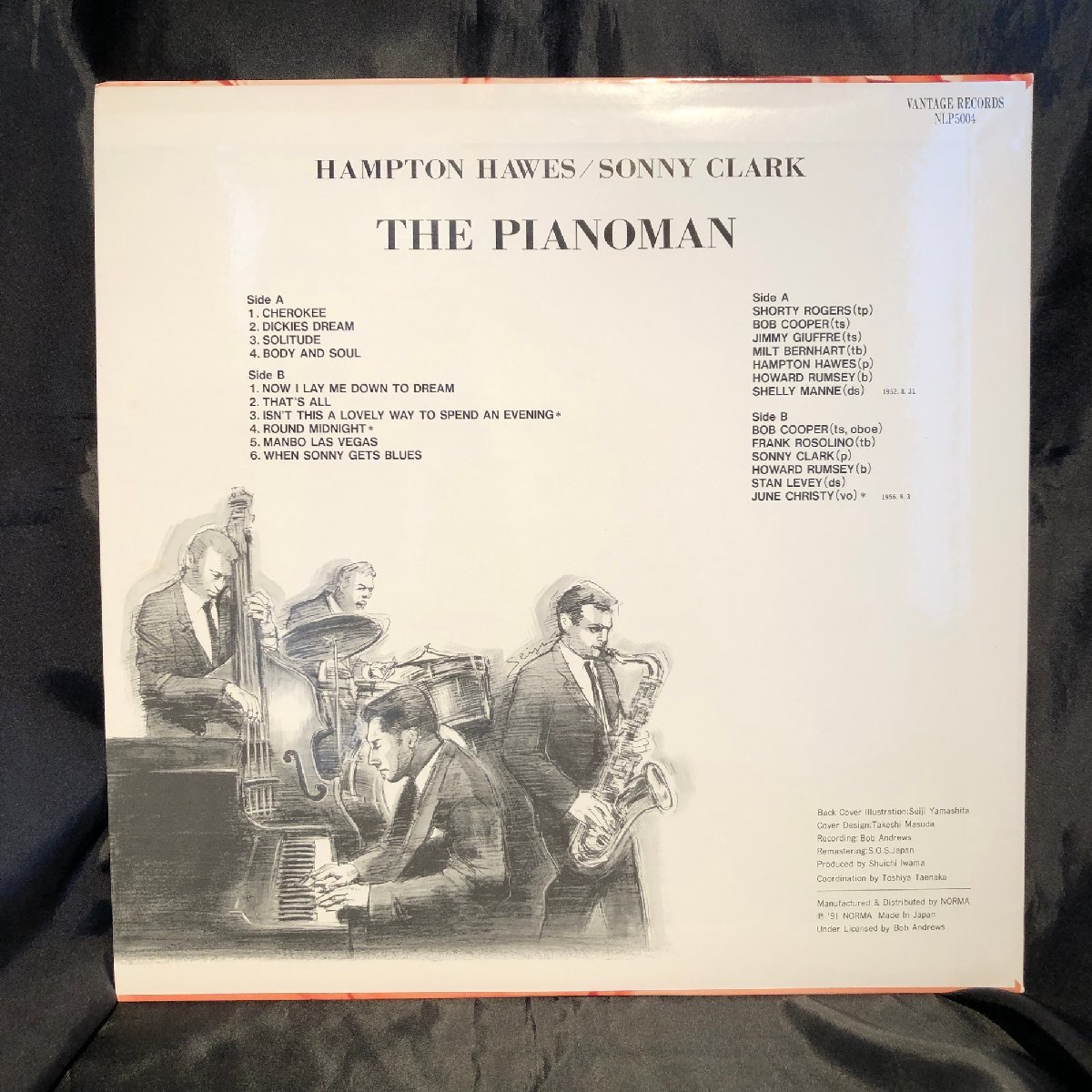 Hampton Hawes Sonny Clark / The Pianoman LP Norma_画像2