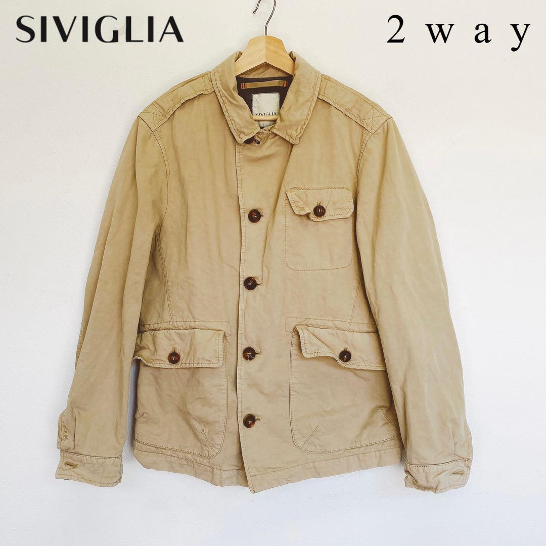 素敵でユニークな SIVIGLIA 1632 シビリア 48 カバーオール ジャケット