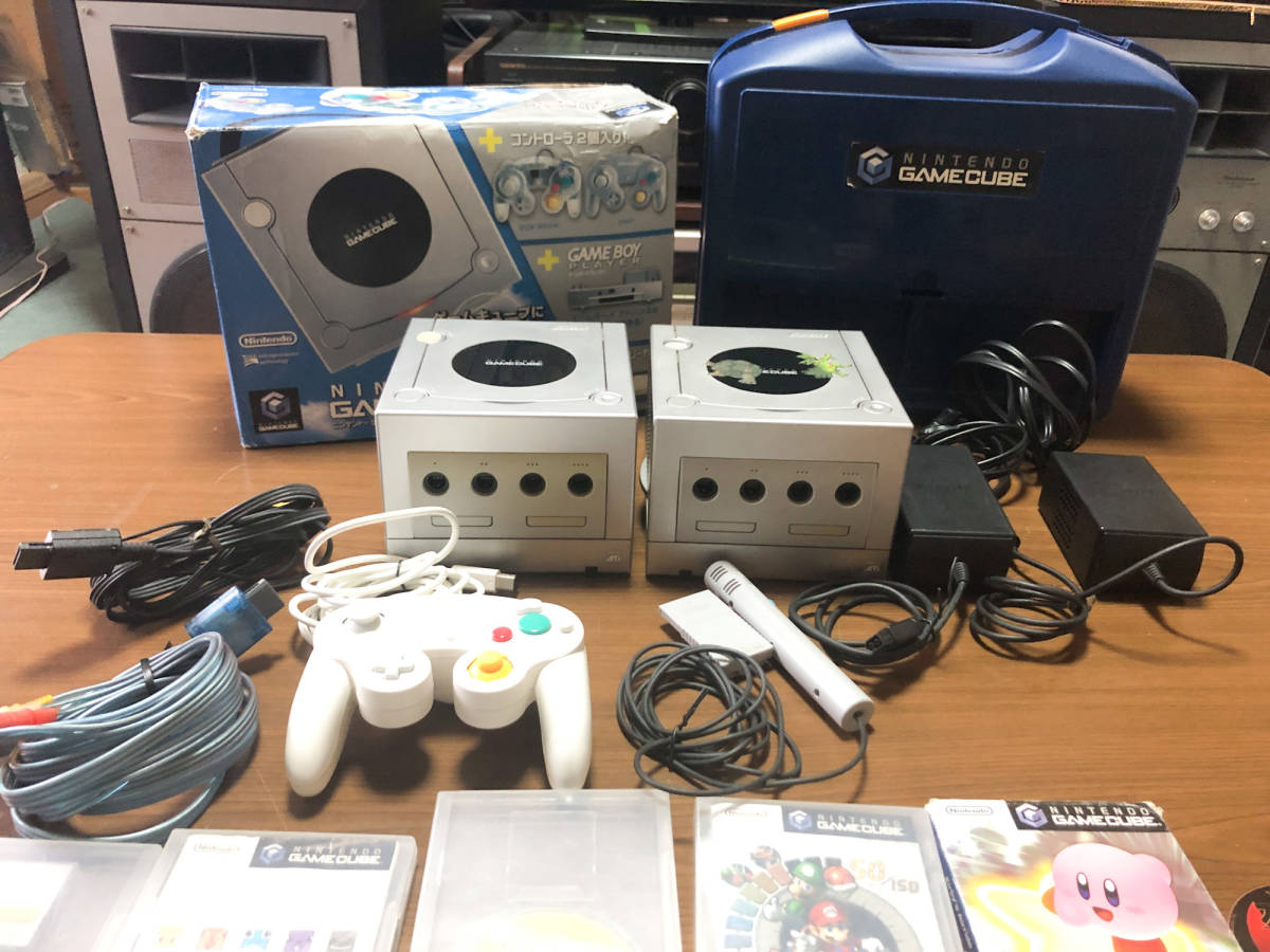 動作確認済 GAMECUBE ゲームキューブ 本体 シルバー 銀 コントローラー