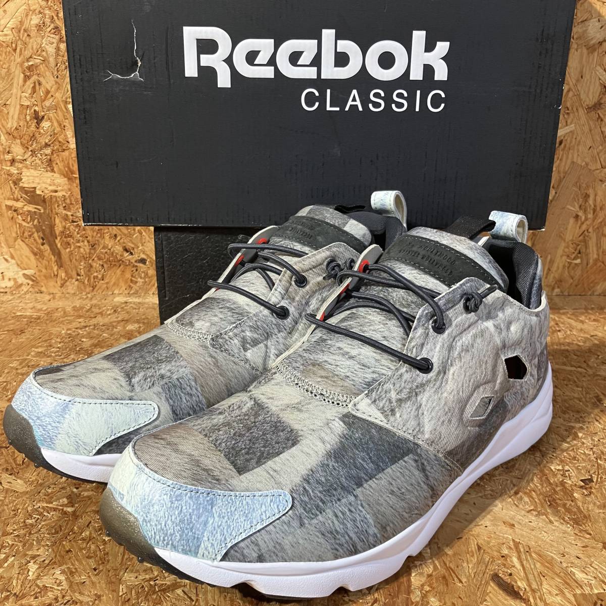 Reebok N.HOOLYWOOD FURYLITE US10.5 28.5cm コラボ 別注 限定 INSTAPUMP FURY MISTER HOLLYWOOD フューリー ライト リフレクター_画像1