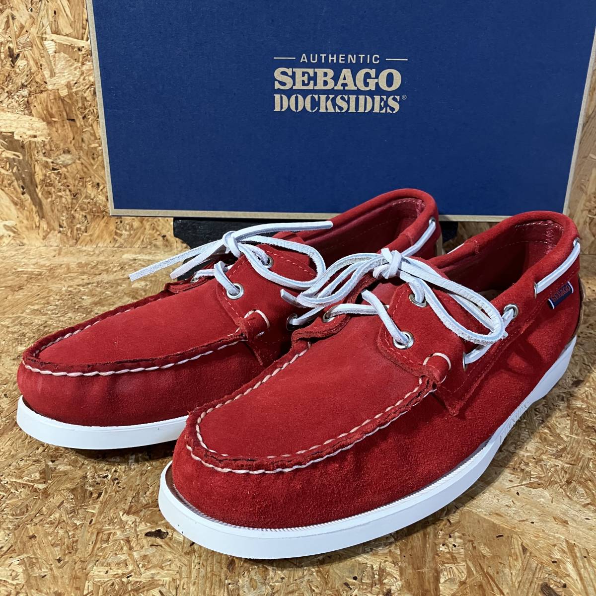 愛用 27cm US9 SPINNAKER SEBAGO US9.5 DOCKSIDES シューズ デッキ レザー スウェード ヌバック セバゴ RED 27.5cm 27.0cm 愛用 27cm US9 SPINNAKER SEBAGO US9.5 DOCKSIDES シューズ デッキ レザー スウェード ヌバック セバゴ RED 27.5cm 27.0cm
