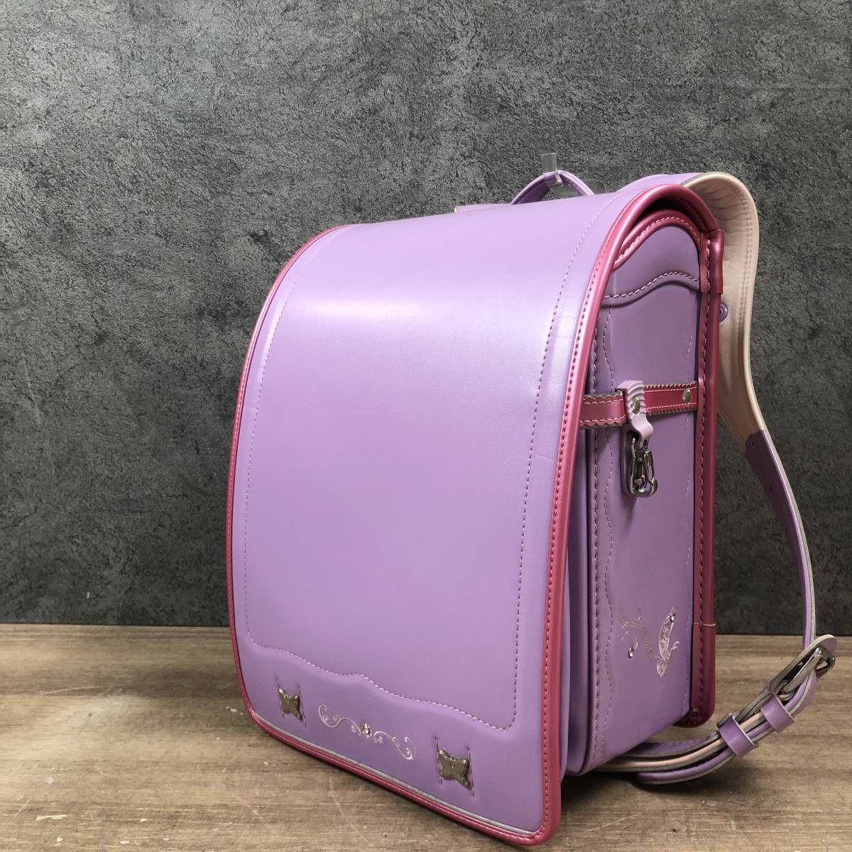 セイバン ランドセル レディース W26.5×D20×H30cm 1.2kg パープル