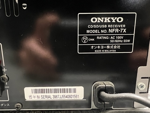 大「5341」2015年製 ONKYO X-NFR7X CD/SD/USB レシーバー オンキョーの画像6