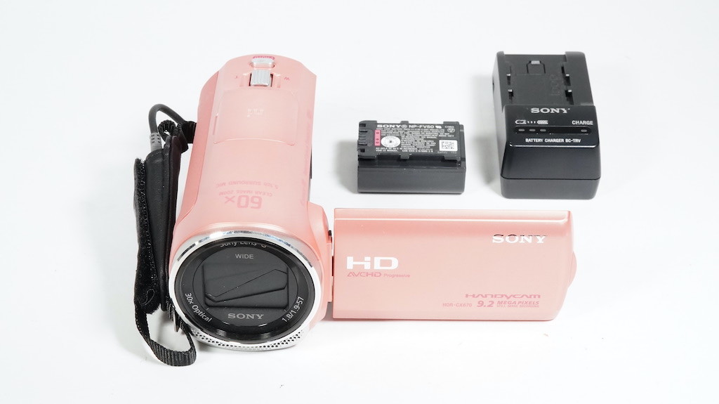 最大80％オフ！ 超美品 HDR-CX535 ピンク 即日発送 デジタルビデオカメラ SONY 本体 あすつく 土日祝発送OK 