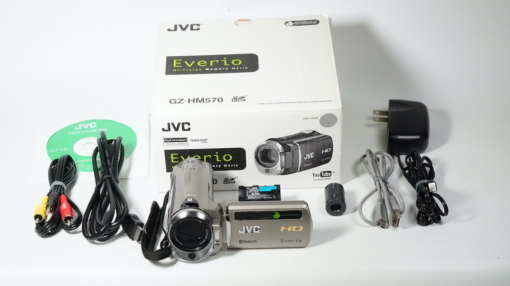 JVC Victor Everio GZ-HM570-S シルバー 元箱 1週間保証 /8906_画像1