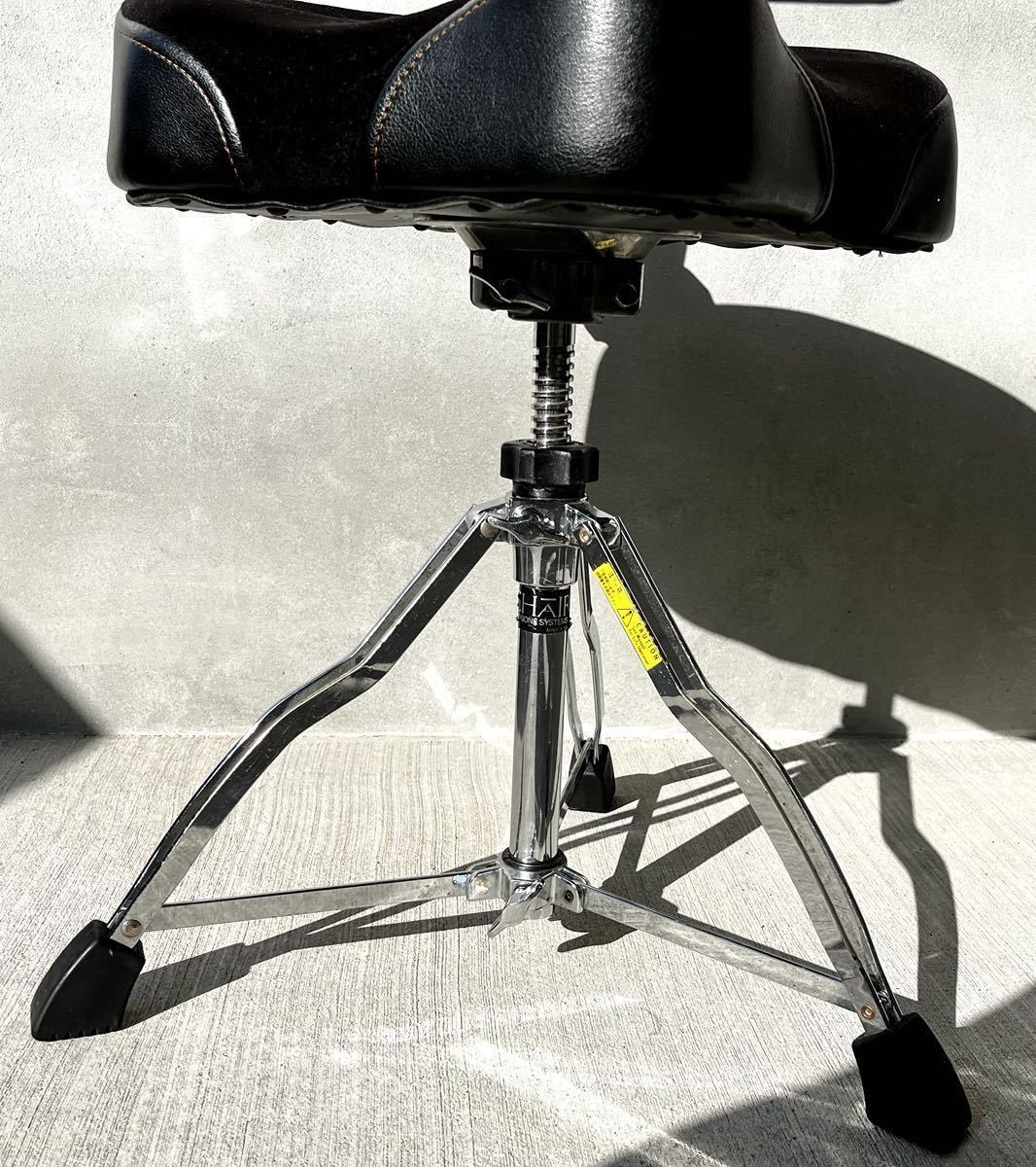 TAMA 1st CHAIR サドルタイプ バックレスト付 ドラムスローン-