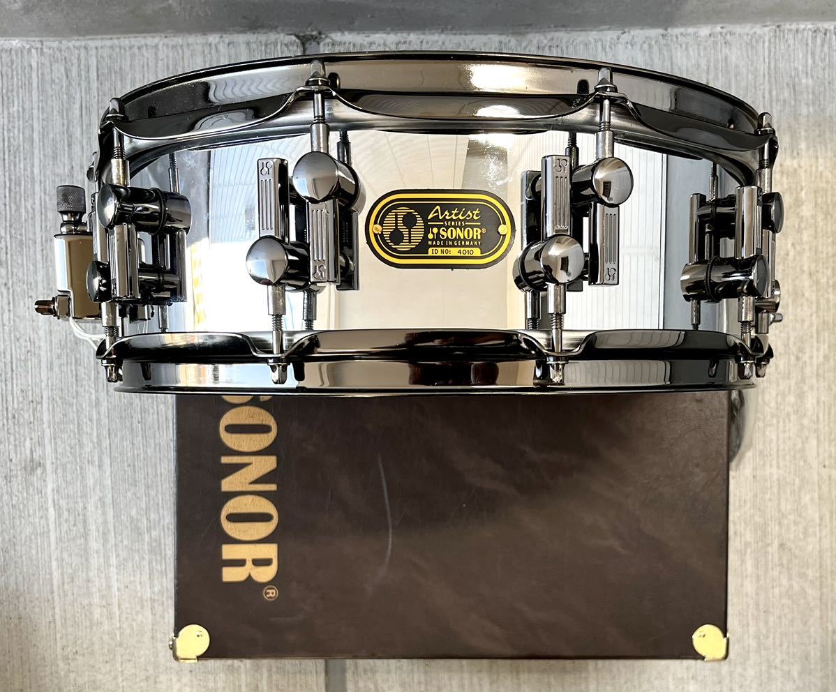即決【SONOR】Artist Series Steel スネアドラム 14×5 【AS07-1405SB