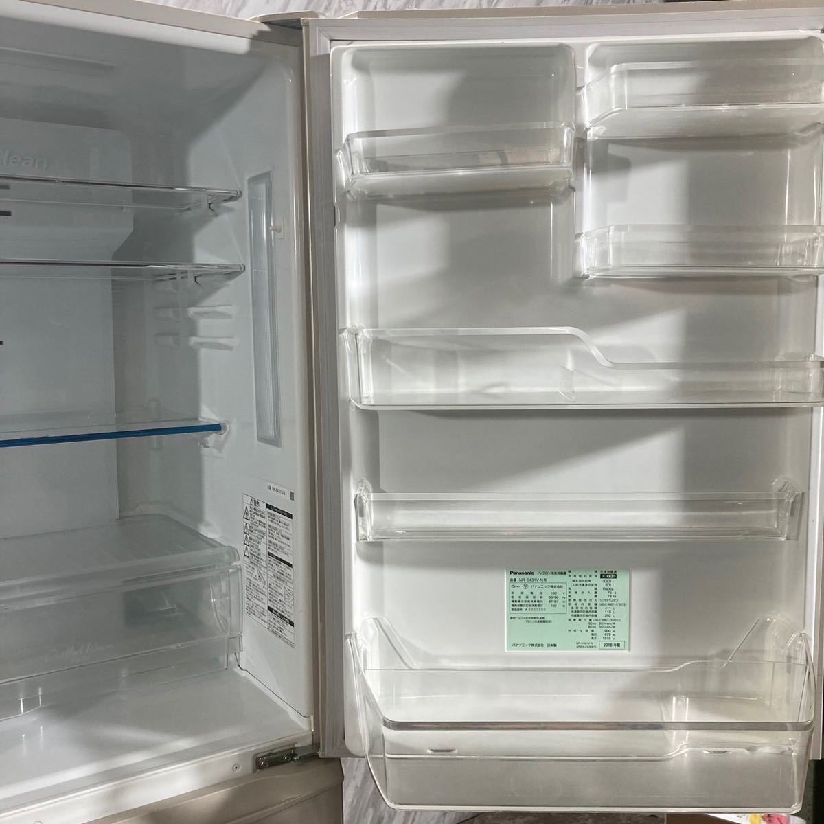 Panasonic 冷蔵庫 NR-E431V-N形 411L 家電 E638 | www.tspea.org