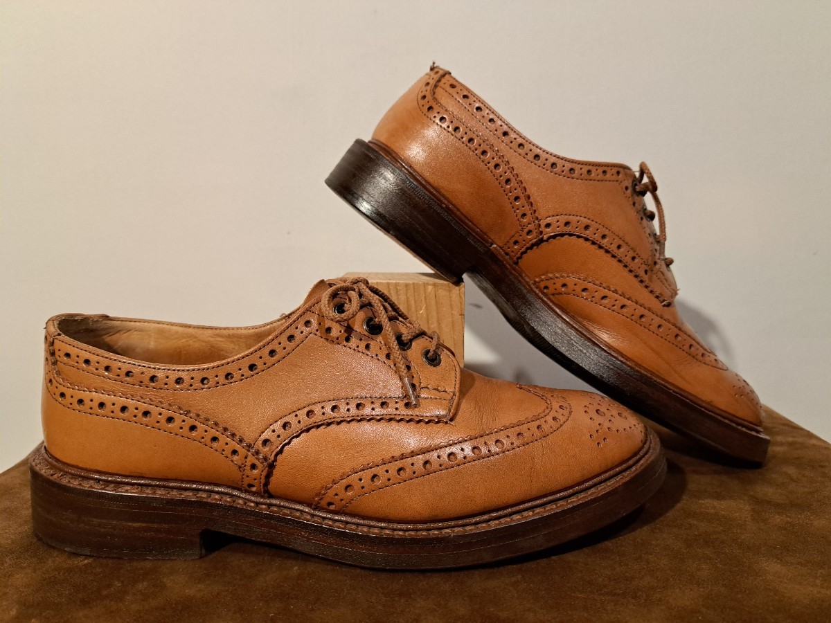 Tricker's BOURTON M7292 UK7.5(26～26.5cm) トリッカーズ ウィングチップ バートン　エイコンアンティーク_画像3