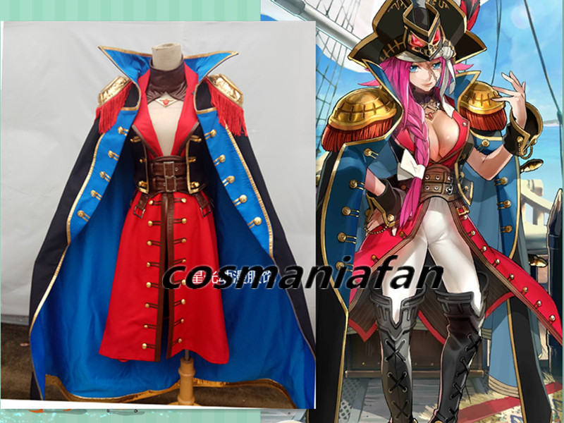 Fate grand order フランシス・ドレイク船長風 コスプレ衣装+ Fate grand order フランシス・ドレイク船長風 コスプレ衣装+
