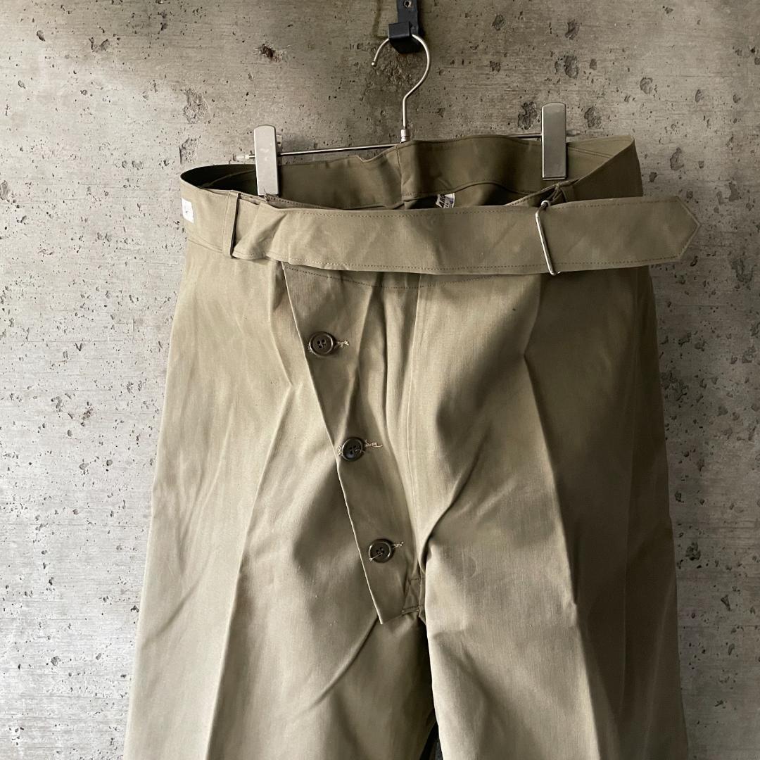 KU4 dead stock Italy army rubber discount waterproof military XL XXL size over pants waist 102cm motorcycle pants 