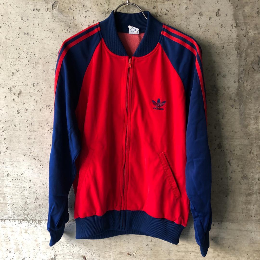 KU44 adidas アディダス トラックジャケット トレフォイルロゴ 80s