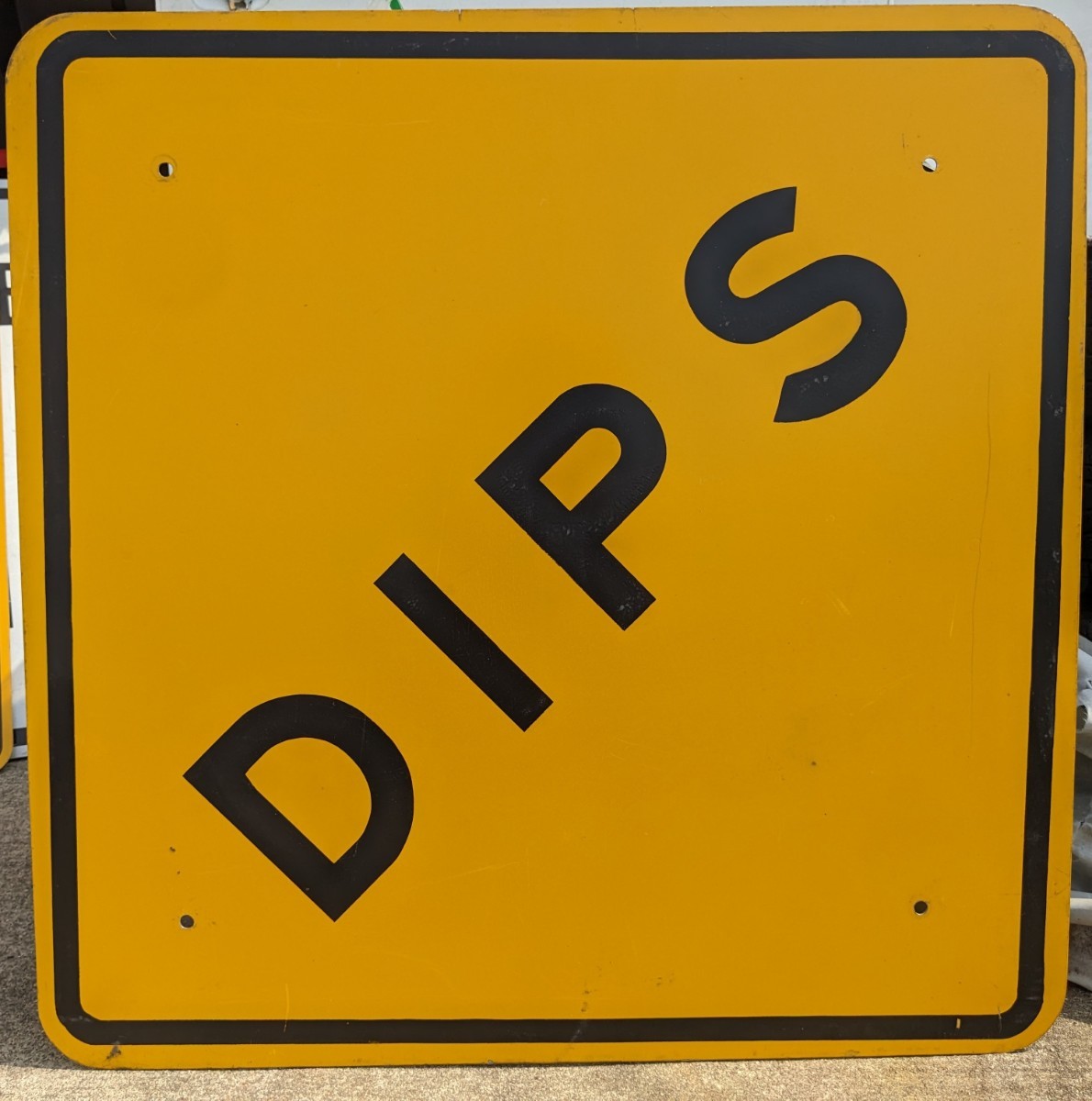 アメリカ 本物標識 ビンテージ DIPS 輸入品_画像1