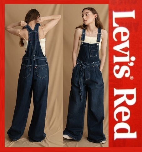 Lサイズ相当 ★定価17600円★新品 リーバイス レッド オーバーオール サロペット つなぎ LEVI'S RED Loose Overall BlueEye A1018-0000