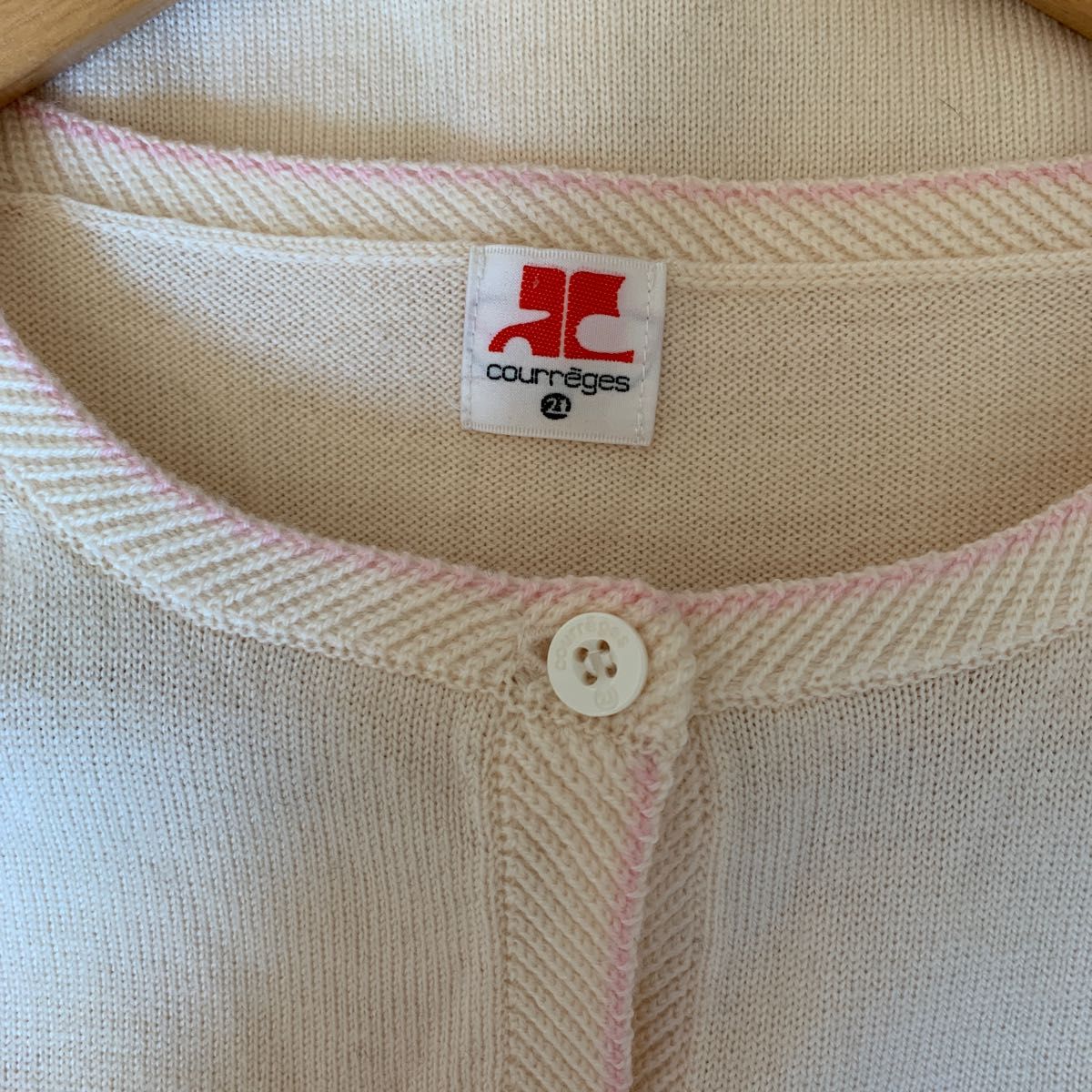 courreges クレージュ ニットカーディガン ヴィンテージ レトロ