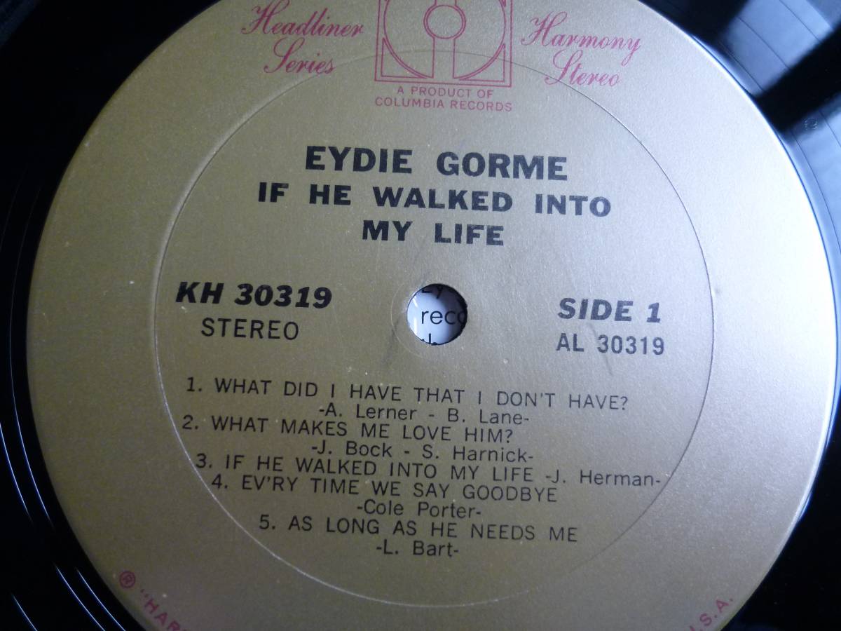 Eydie Gorme『If He Walked Into My Life』LP_画像3