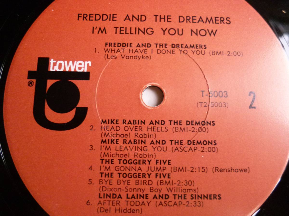 Freddie & The Dreamers『I'm Telling You Now And Other Great English Stars』LP Soft Rock ソフトロック_画像4