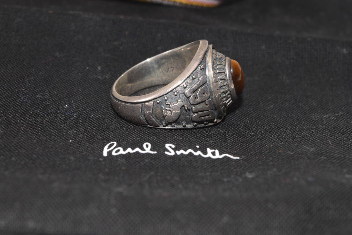 ☆新品未使用☆Paul Smith ポールスミス タイガーアイ シルバー リング☆指輪☆サイズ 17号【290-948 2000】☆定価46,200円の画像4