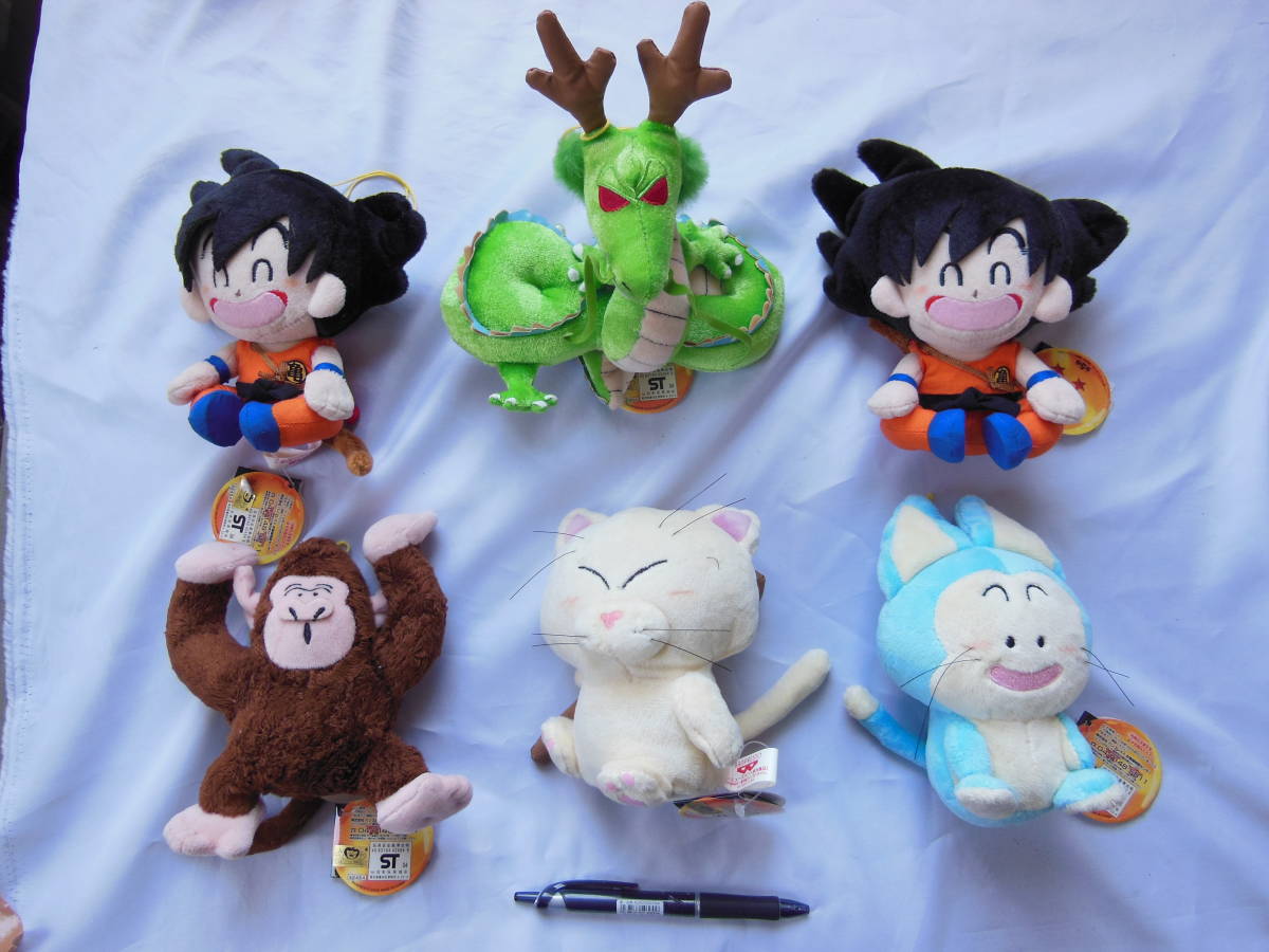 ヤフオク! - ☆非売品 ドラゴンボール ぬいぐるみ 全５種＋１個 未使用...