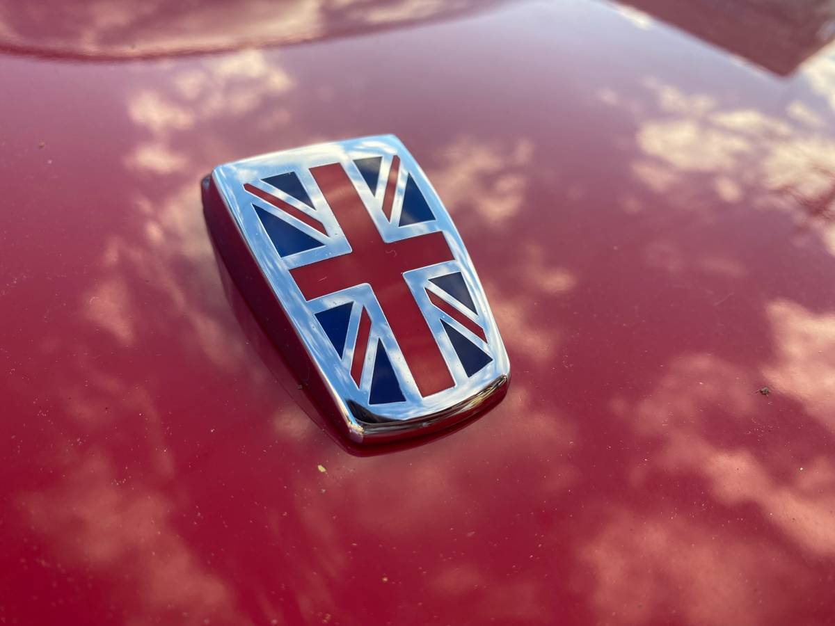 送料無料 BMW MINI クローム ウォッシャーノズルカバー 2個セット 赤青 英国 国旗 ユニオンジャック カスタムパーツ ミニクーパー_画像7