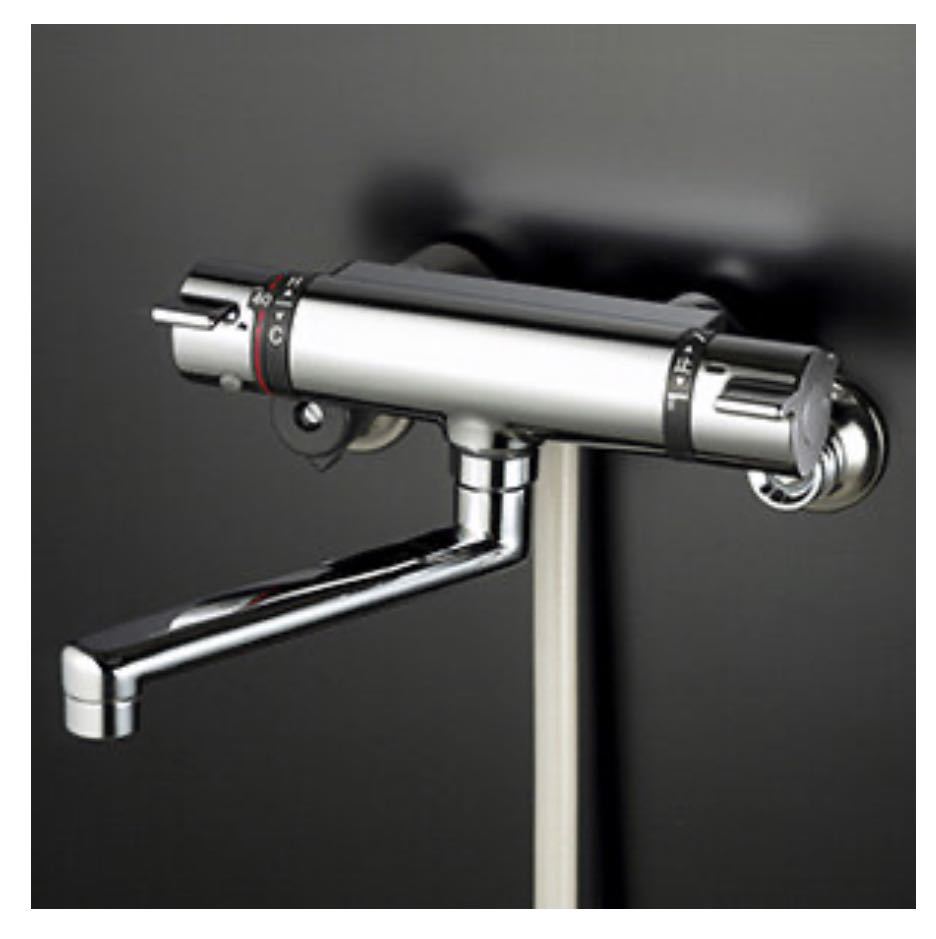 送料込み KVK KF800THS サーモスタット式シャワー(撥水)170mmパイプ付