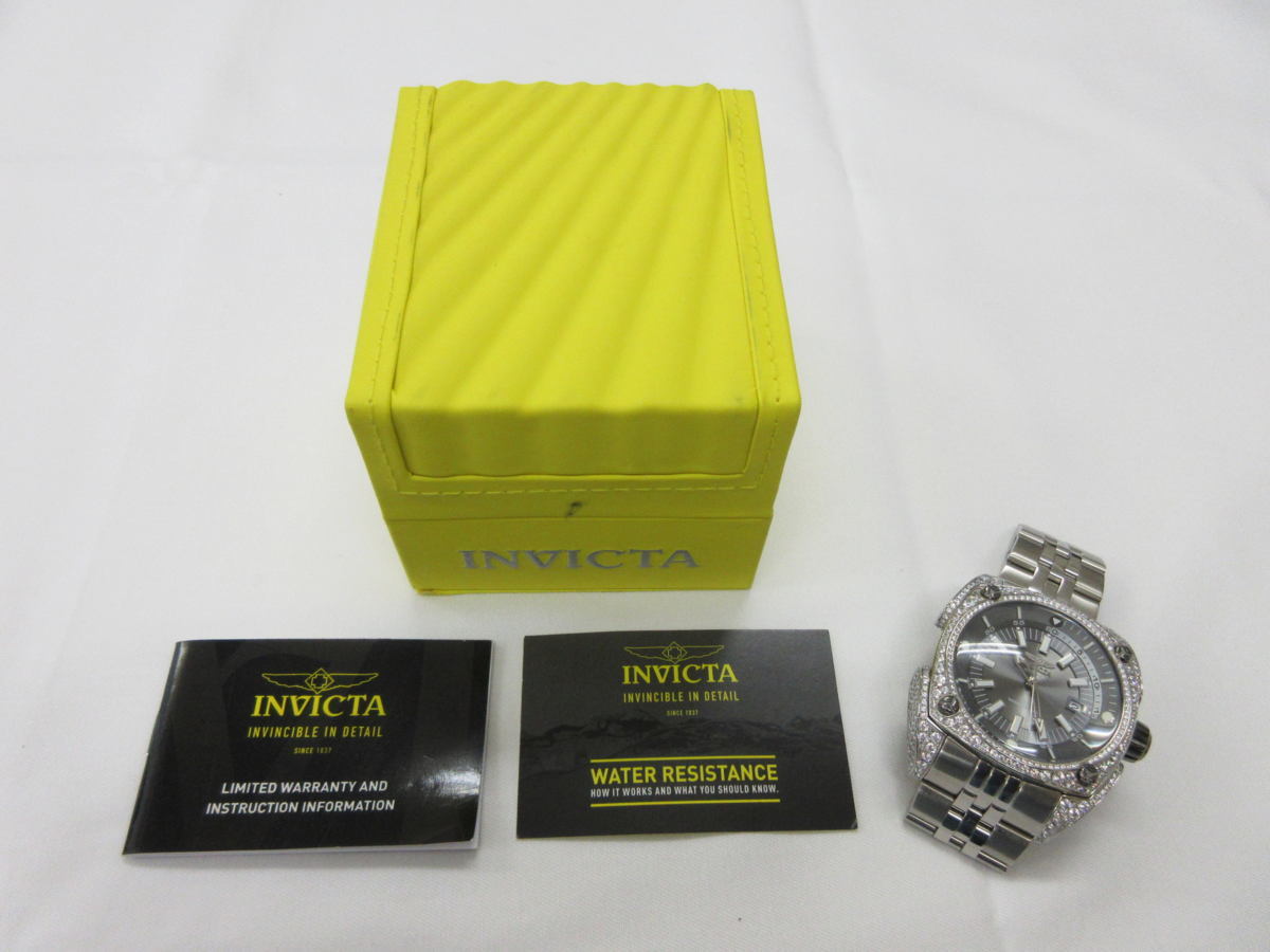 ★インビクタ INVICTA 32062 全面アフターラインストーン メンズ 自動巻き★箱付き！【103988】の画像9