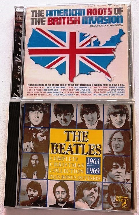 【送料無料】60年代ビートルズ カヴァー・オリジナル曲CD[THE AMERICAN ROOTS OF THE BRITISH INVASION]+ビートルズ・クリスマスレコードCD
