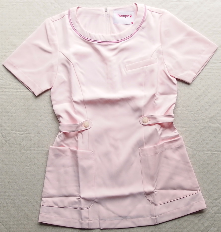 ■新品 匿名配送 トリンプ 看護師上衣 ピンク 看護婦コスプレにも S 定価7,040_画像1