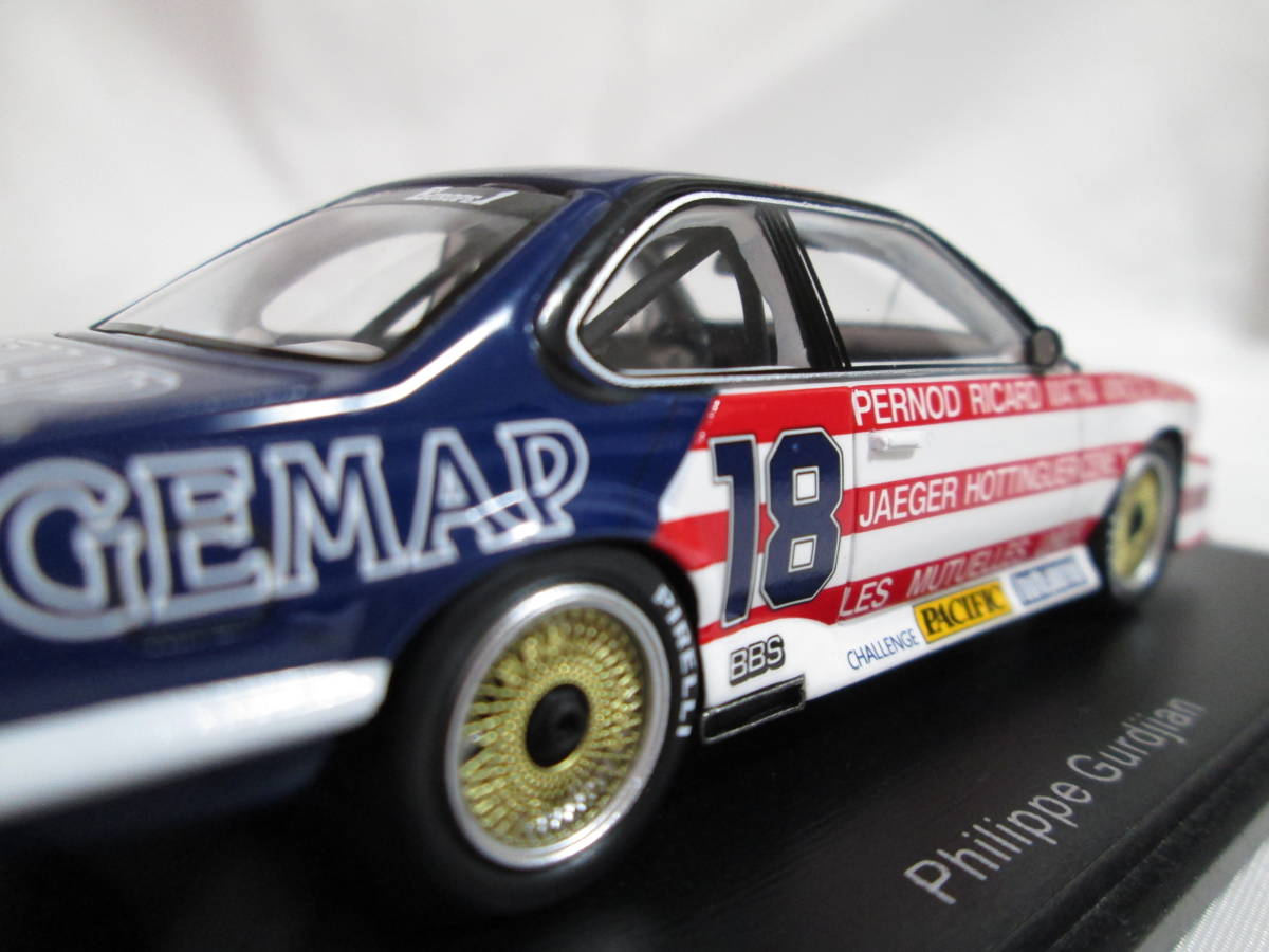 ★スパーク　1/43　BMW　635　Csi No.18 Champion de France Production 1985【新品】★_画像4