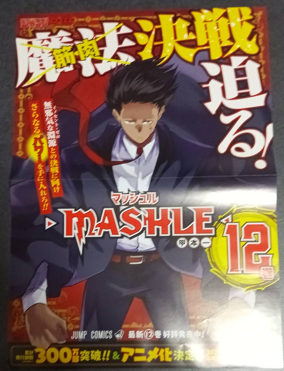 非売品　「「マッシュル　１２巻」2つ折りB３ポスター」_画像1